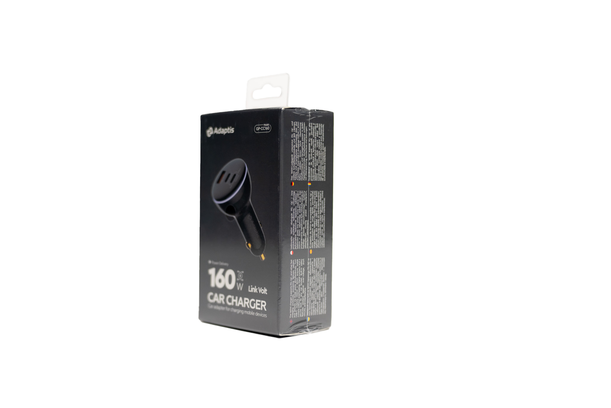 Автомобільний Зарядний Пристрій Adaptis GP-CC160 160W (2 Type-C+USB)