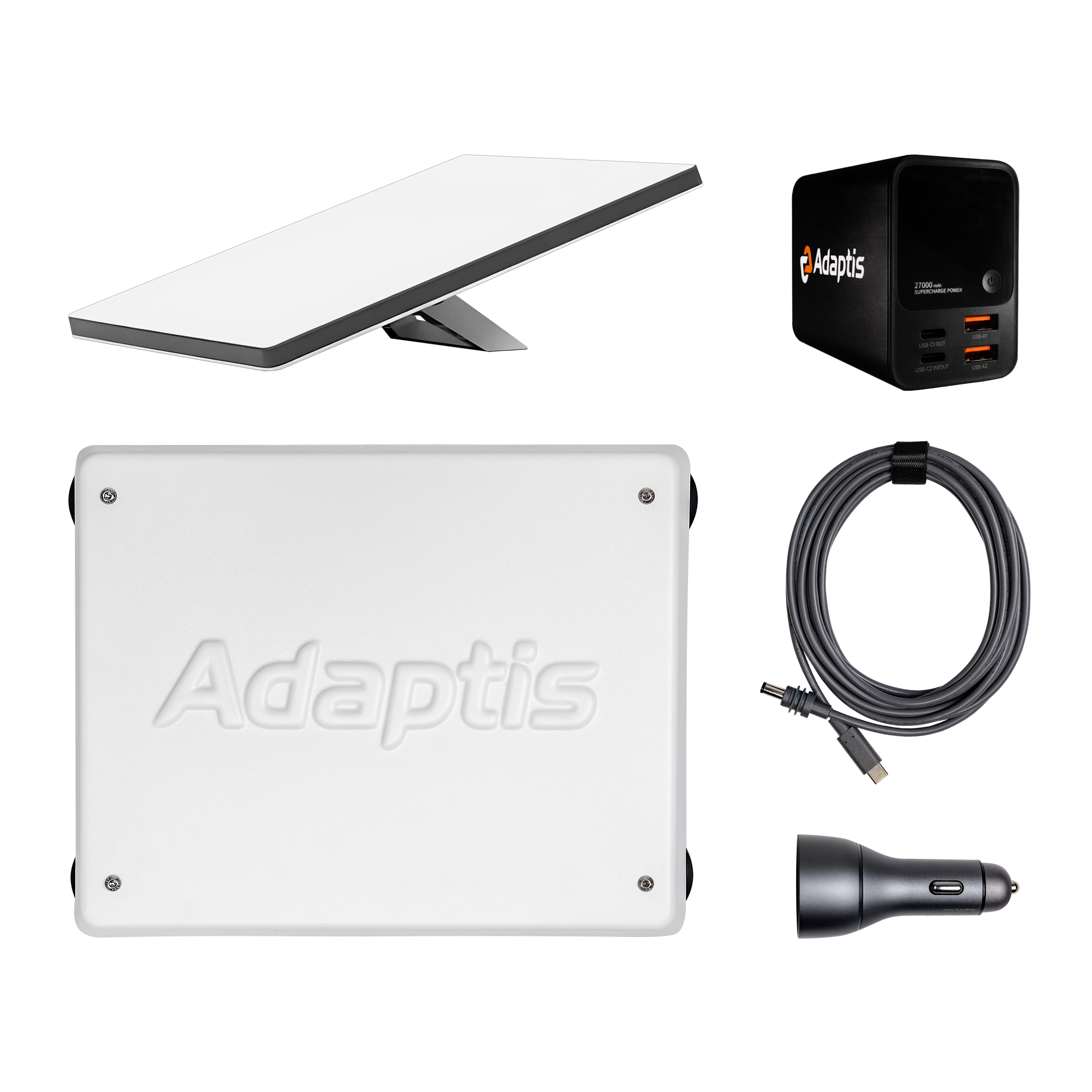 Набір: термінал Starlink Mini + Корпус Adaptis MiniKit + Кабель Type-C + Павербанк + Прикурювач