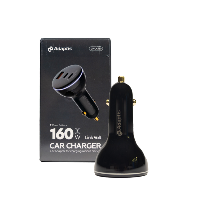 Adaptis GP-CC160 160W Car Charger (2 Type-C+USB)