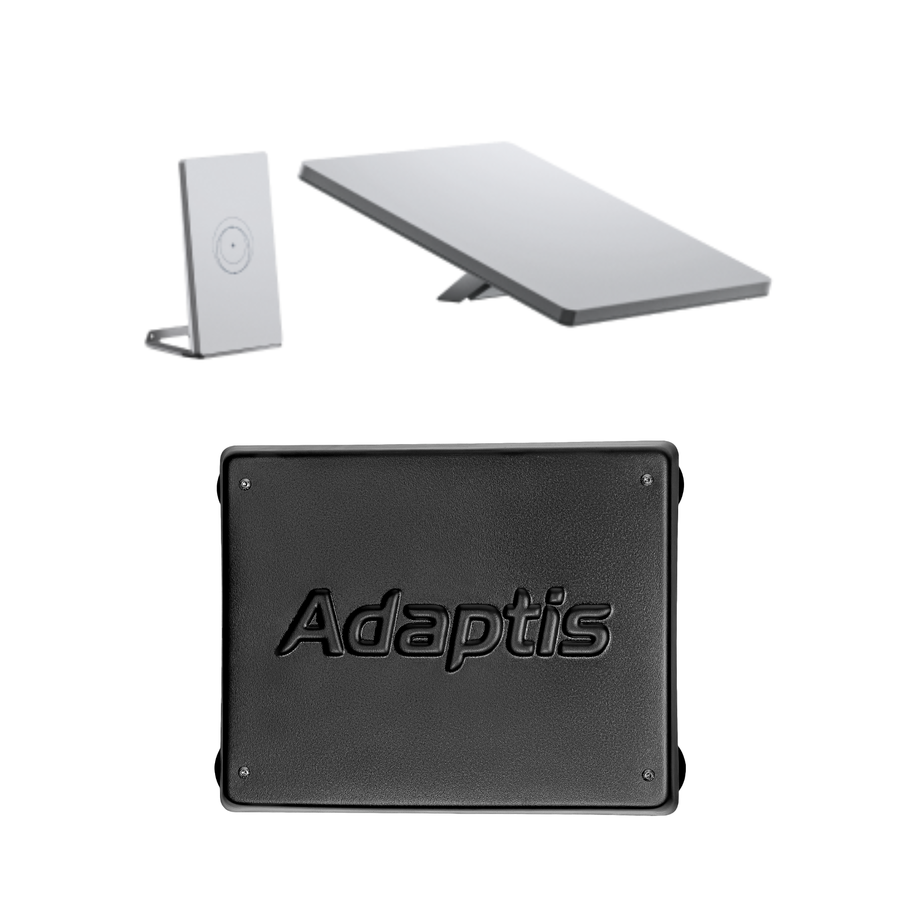 Podstawowy zestaw łączności satelitarnej ze Starlink Mini X oraz kompletem Adaptis Mini