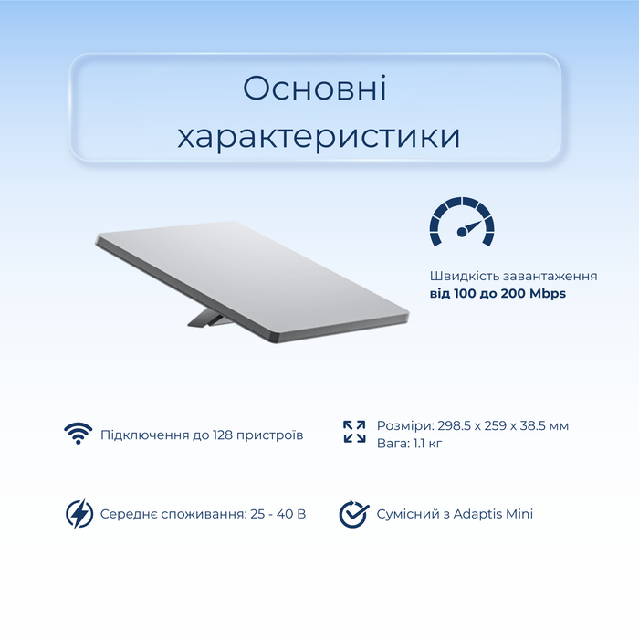 Супутниковий термінал Starlink Mini з вбудованим роутером