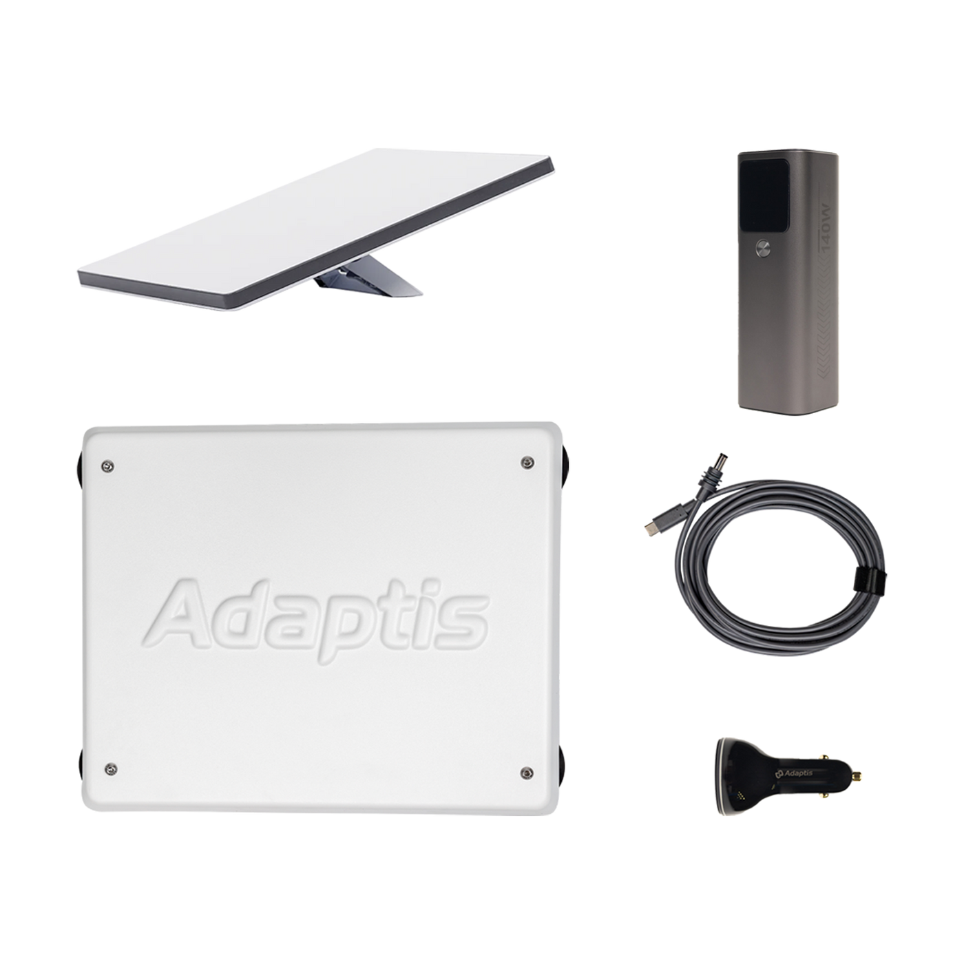 Набір: термінал Starlink Mini + Корпус Adaptis MiniKit + Кабель Type-C + Павербанк + Прикурювач