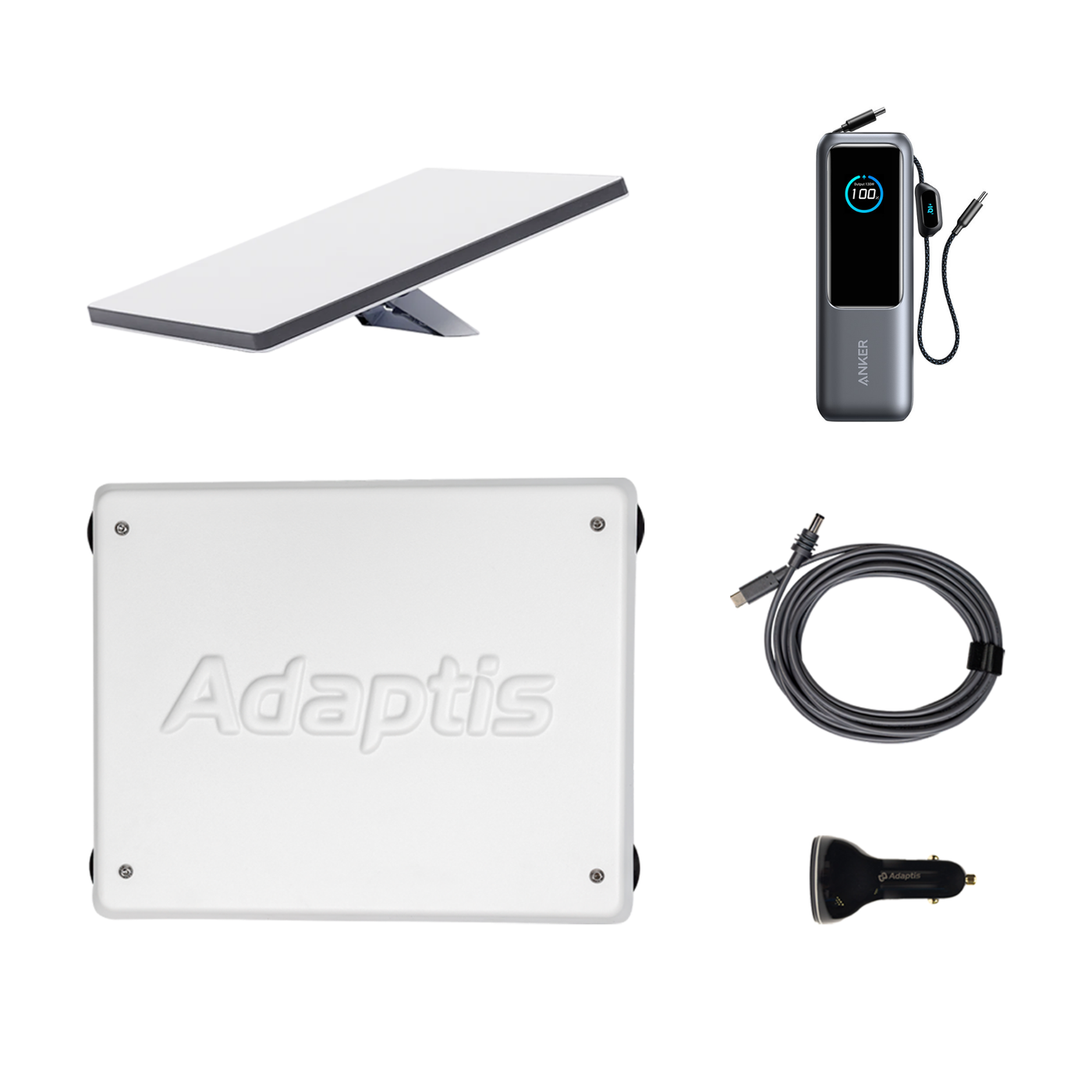 Car kit: Starlink Mini + Adaptis Mini + Anker 25000mAh 165W + AZP + DC-TypeC
