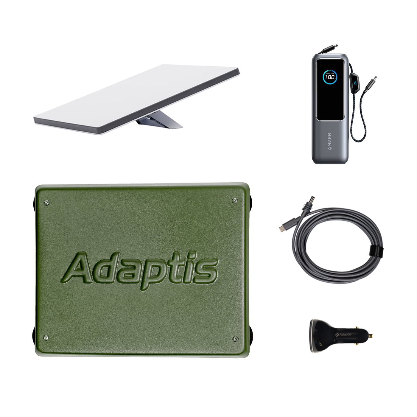 Car kit: Starlink Mini + Adaptis Mini + Anker 25000mAh 165W + AZP + DC-TypeC