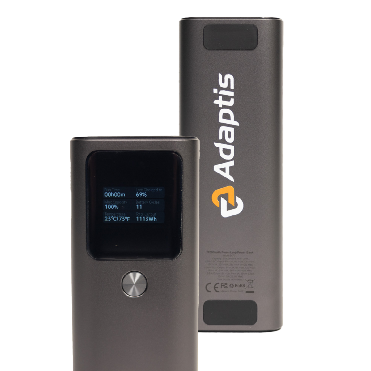Павербанк 27000mAh з кабелем 1м – Adaptis